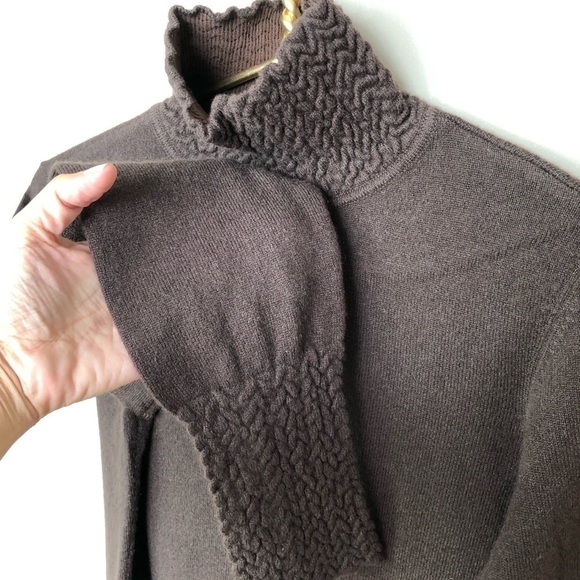 Brown cashmere turtleneck M - Picture 2 of 11